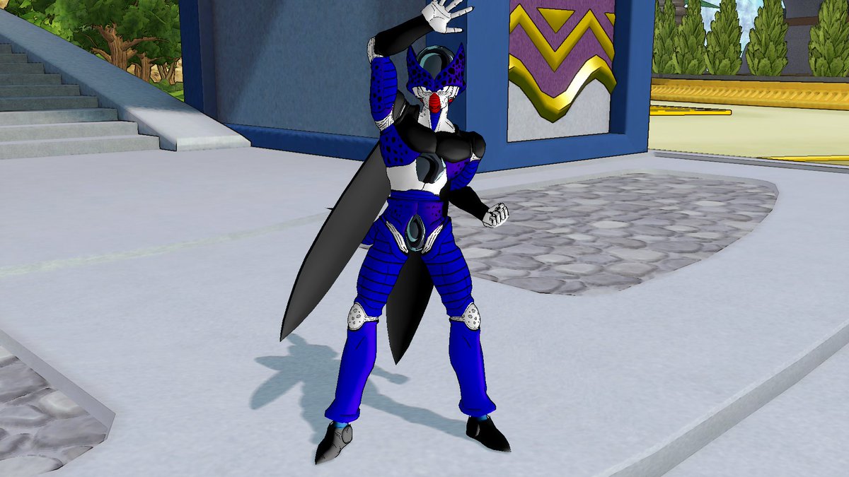 Tomokari080's tweet photo. I'm still playing around with the outfits and colors and all, but for now, here's my own Bio-Android, Zaigo. #XV2BioAndroid https://t.co/iUwfRpFS3j