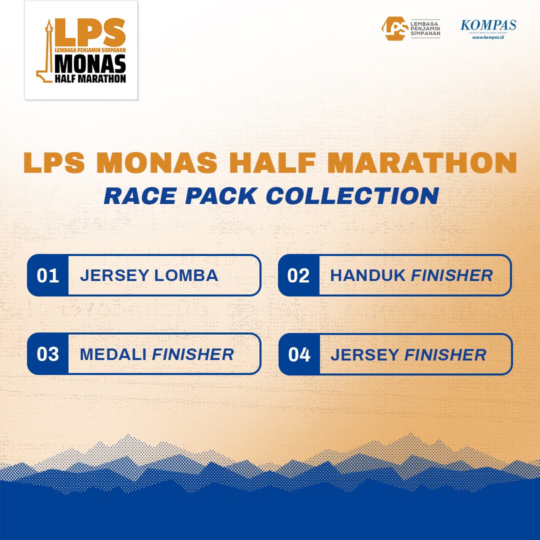 monashalfmrthn's tweet photo. Cek postingan di atas untuk tahu lebih lanjut tentang isi race pack kita dan pastikan kalian dapat mendapatkan experience seru dan menjadi bagian LPS Monas Half Marathon.

Powered by @lps_idic
Managed by @hariankompas

#LPSMonasHalfMarathon #RestartForChange #LPSIndonesia https://t.co/jooIDAbeX9