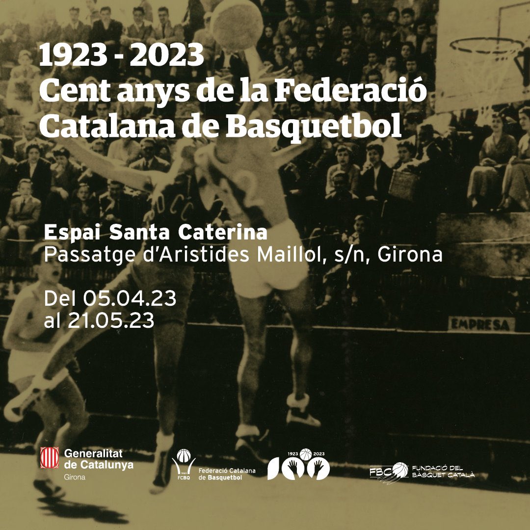 A 💯 amb l’exposició del centenari del #BàsquetCatalà #catalunyaBQ a #Girona  
Per molts anys!
@FCBQ @RTGirona 
💯#a100ambelBasquet🏀 
1️⃣9️⃣2️⃣3️⃣-2️⃣0️⃣2️⃣3️⃣