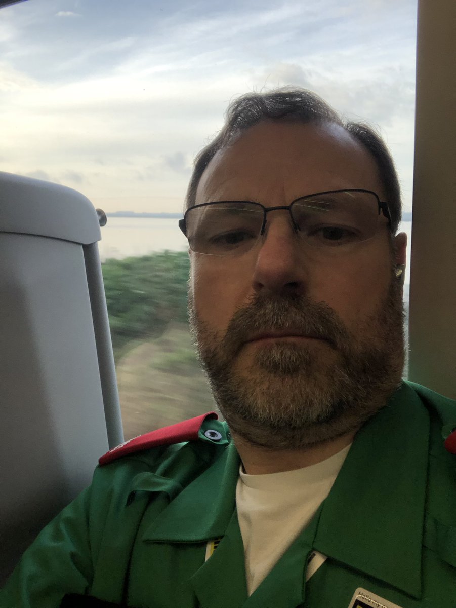 med54uk's tweet photo. Obligatory train picture on the way down to London to join @stjohnambulance and @SJANorthRCT colleagues for the #Coronation https://t.co/bj5ZE0XheE