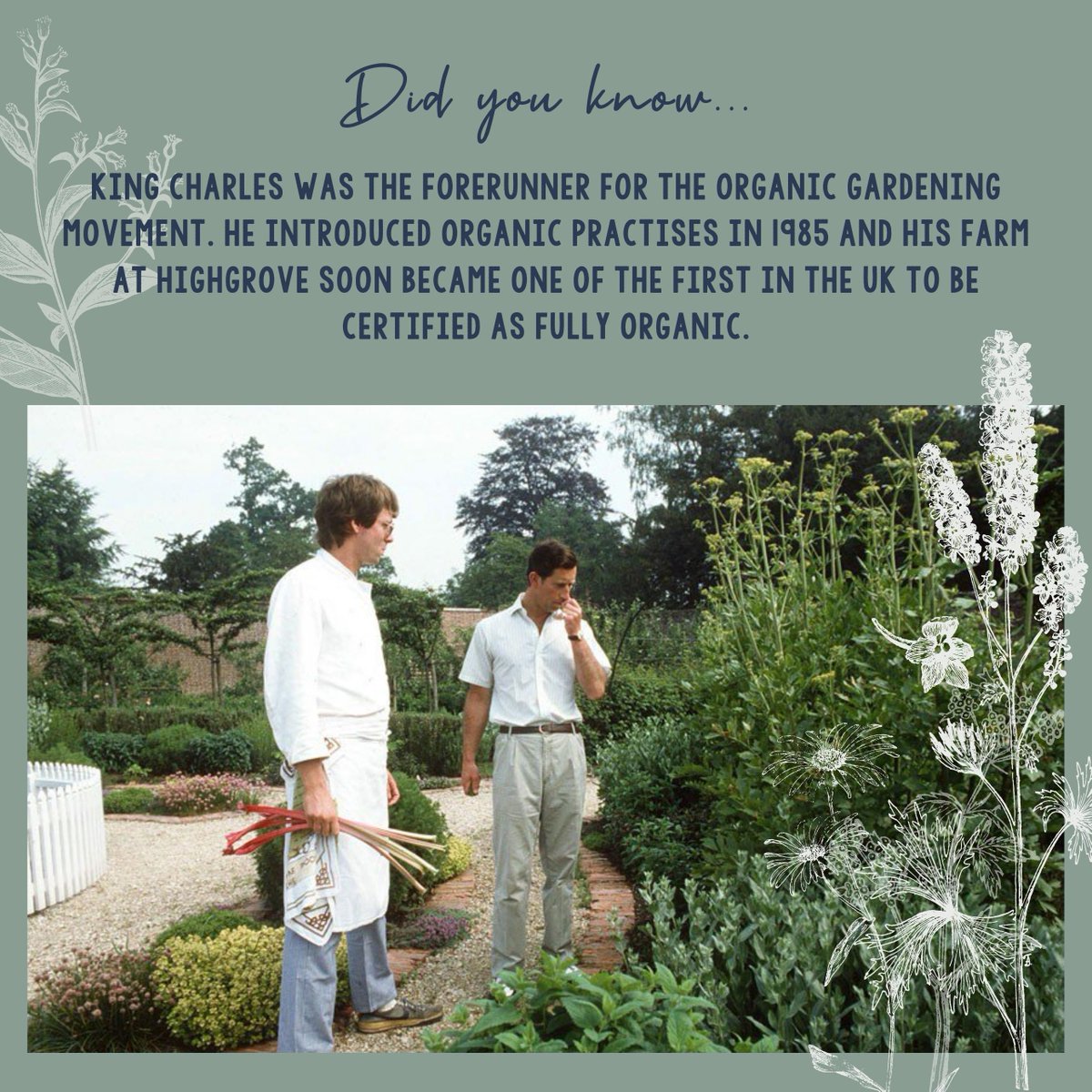 chessingtongc's tweet photo. The proof is in the photographs; King Charles adores gardening, and that we can all relate to! We wish the King a happy Coronation and a prosperous reign from the team at CGC x https://t.co/UIt1fzgooM