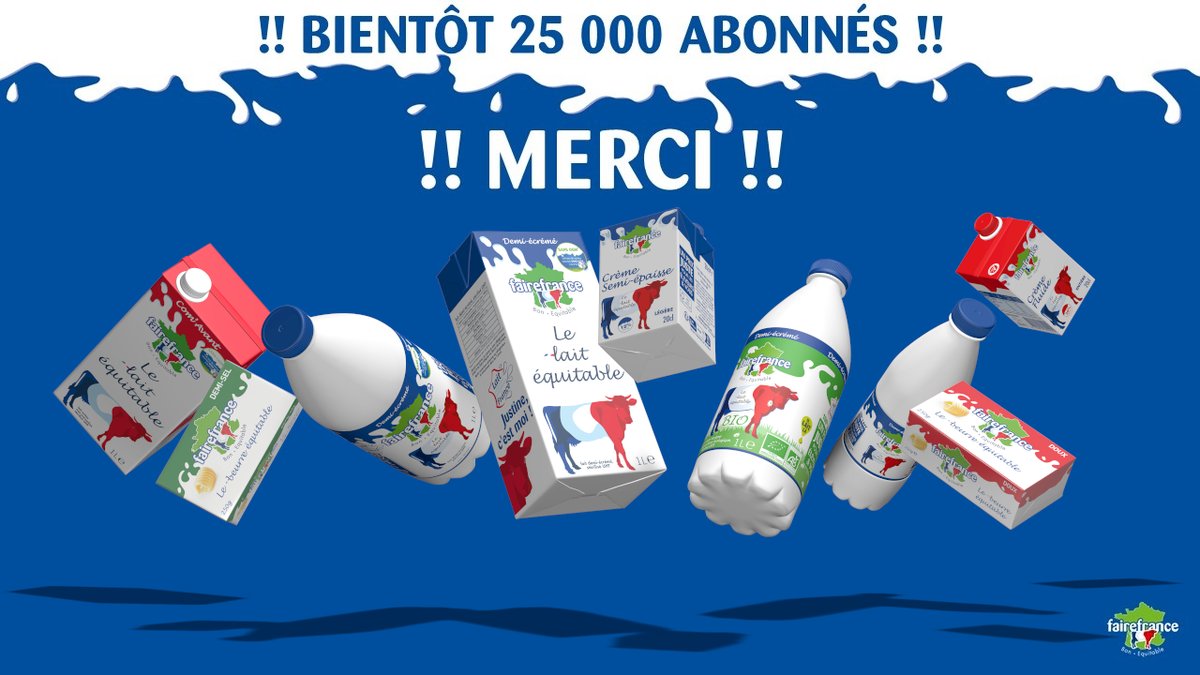 Fairefrance's tweet photo. !! 🥰👇 TOUT EST ÉCRIT ... Alors ... Abonnez-vous et partagez si ce n'est pas déjà fait pour soutenir #CeuxQuiFontLeLait @Fairefrance #LeLaitEquitable ! MERCI !! 🥰👇 https://t.co/ayJzbraB5c