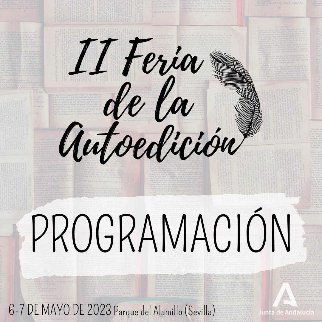 ParqueAlamillo's tweet image. Comienza la ✍️📚 II Feria de la Autoedición del Parque del Alamillo 
Programación día 6 y 7 de mayo 
📚 ow.ly/ob3150O87Zp
#IIFeriadelaAutoedicion #ParqueAlamillo #autoedicion #autopublicacion
@SevillaOcio @JuntaSevilla  @FomentoAND