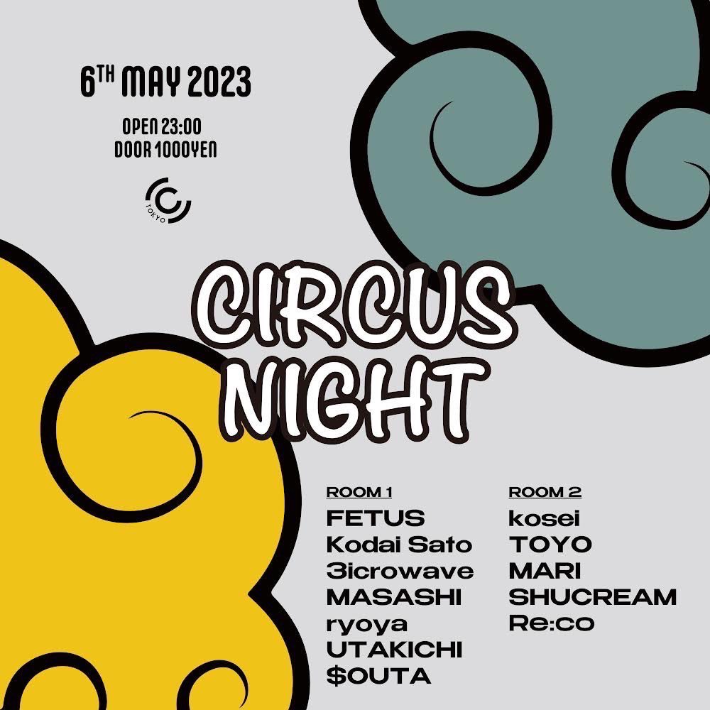 djUTAKICHI's tweet photo. 本日23:00よりCIRCUSにてやります！！

Door¥1000なのでお気軽に遊びに来てください〜！！ https://t.co/OSC3i90BZd