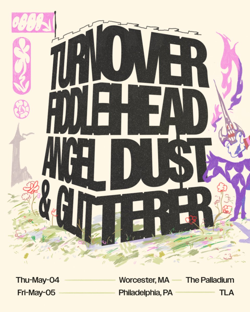 jpeg2k's tweet photo. still geekin out over this flyer i got asked to make for the turnover + friends two show tour this week : ) https://t.co/zECcO1Y0Vy