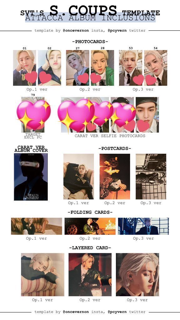cheolliesells's tweet photo. WTT #ATTACCA #SEVENTEEN #WOOZI #JEONGHAN #MINGYU #HOSHI #THE8
Have: pictured
Want: Scoups carat cover &amp; pcs in the last 2 photos wishlist

pls help rt!
@kpopctrades @photocard_kpop @kpoptradeusa @svttradingusa @svttrading @kpopthriftshop @nabongtrade https://t.co/MXAOziaNRD