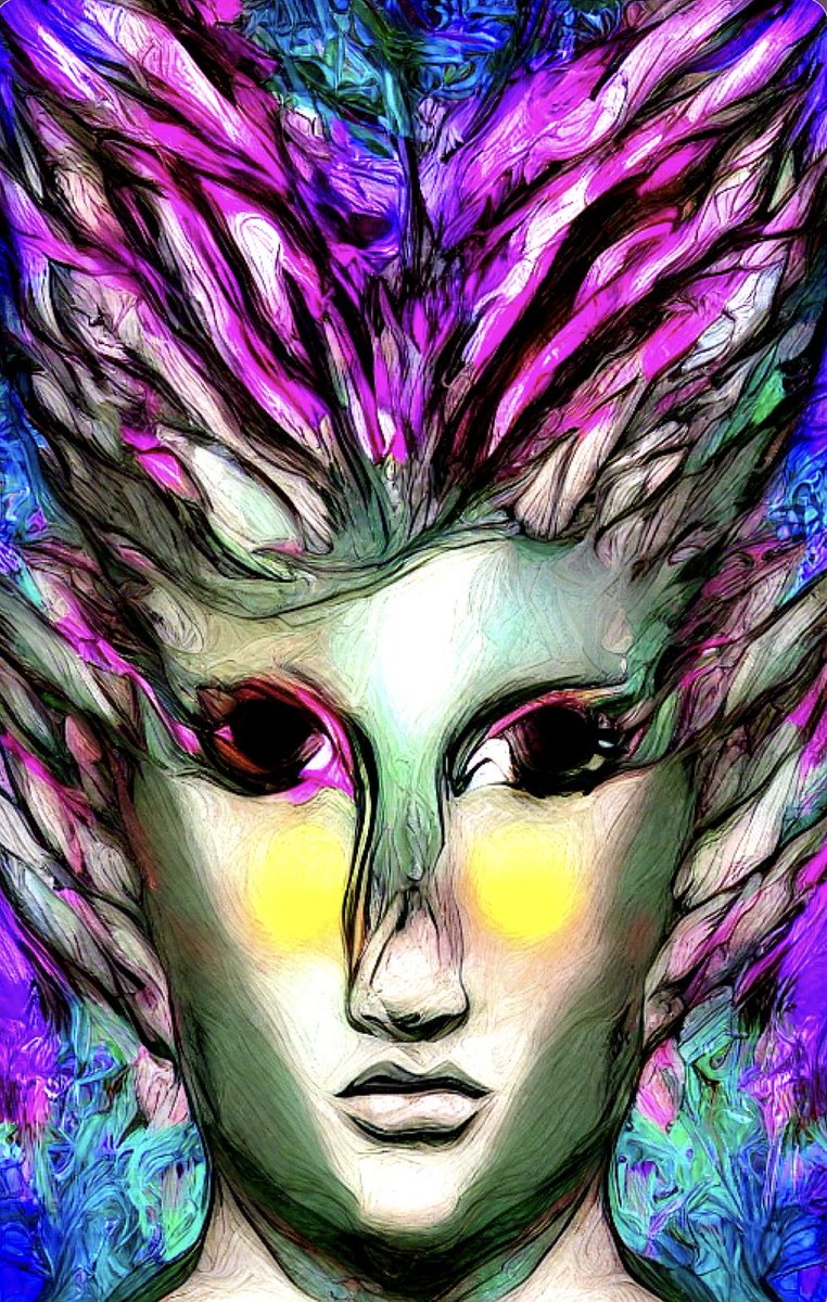 godofartsz's tweet photo. Illusion art # illusionartist #colourful#greekgod#medusae #unitedstates https://t.co/Nc6lfXKgiH