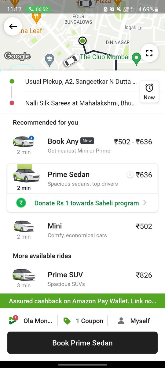 KDevanshuSingh's tweet photo. @ola_supports @Olacabs I don't understand how I managed to get insurance when it doesn't even reflect on your page while booking the rides?

I never opted for an insurance. I did lose stuff in the car which was never returned to me by the driver. https://t.co/Fi3WMdJRFB
