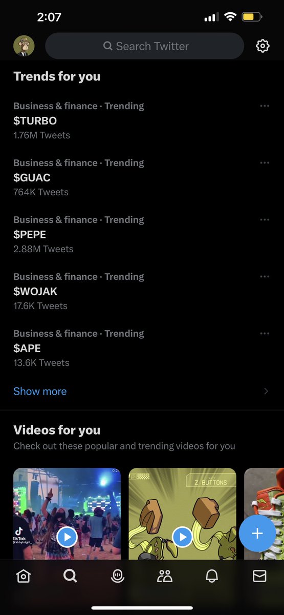 ShortTheShort's tweet photo. I told you $ape is a memecoin too..nothing trends for me other than memes https://t.co/yTcecv9rDr