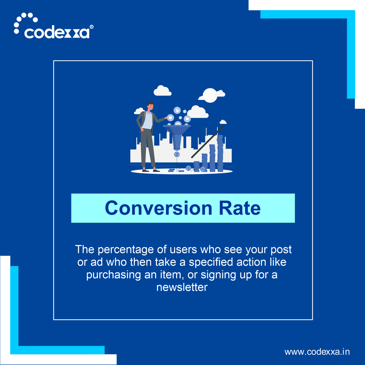 CodexxaIndia's tweet photo. Avoid using technical terms related to digital marketing. Let Codexxa explain the jargon to you in simple words.
https://t.co/XU5YrOY6nF
#codexxa #it #codexxaindia #digitalmarketing #glossaryterms #digitalterms #digital
#technicaljargons #seo #marketingagency https://t.co/MPJzLrISOS
