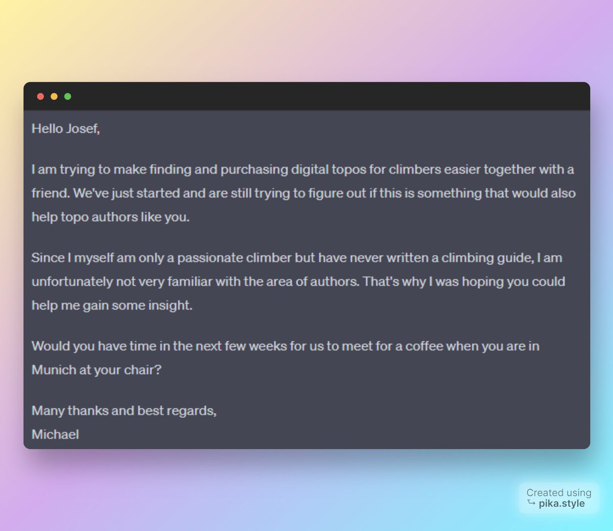 Silthus's tweet photo. I just sent out another cold mail, but with a different framing.

Which one do you think will do better?

#buildinpublic #indiehackers https://t.co/ayk1yJiazQ