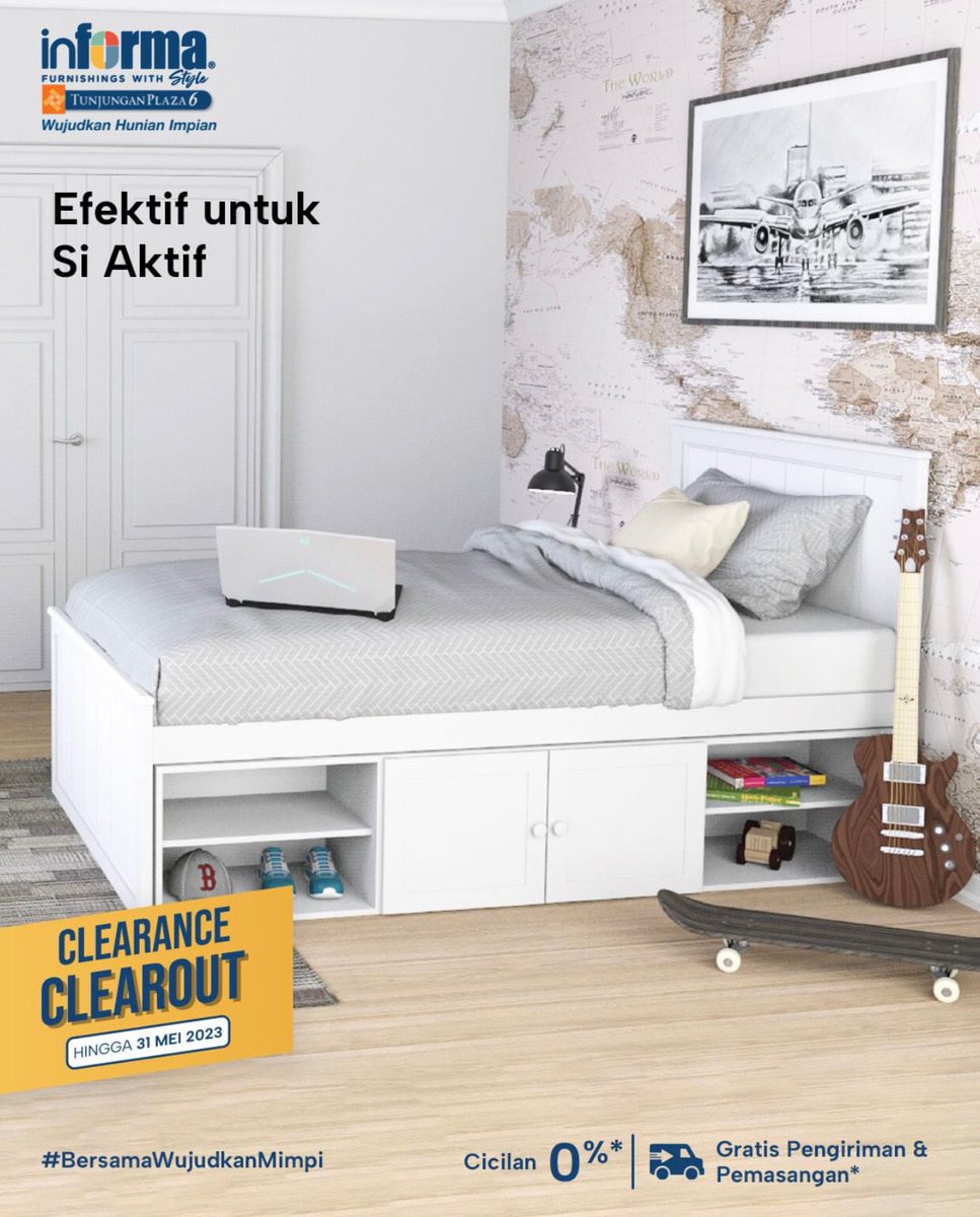 armediapsp_27's tweet image. Berikan ruang gerak lebih untuk buah hati nan aktif dengan tempat tidur multifungsi. Ruangan jadi lebih lega, barang-barang keperluan anak pun rapi tersimpan.

Informasi lebih lanjut :
Informa Tunjungan Plaza 6 Lantai 3 
Hubungi kami di : 082336874131
 #Promo #kamaranak