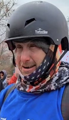 retiredtrnman's tweet photo. The #FBI has identified many people who incited violence at the U.S. Capitol on January 6, but it still needs your help to bring others to justice. If the person in this photo looks familiar, submit a tip at https://t.co/LRUnRA40bG or 1-800-CALL-FBI, and mention photo #57-AFO. https://t.co/AVSG1IjEs1