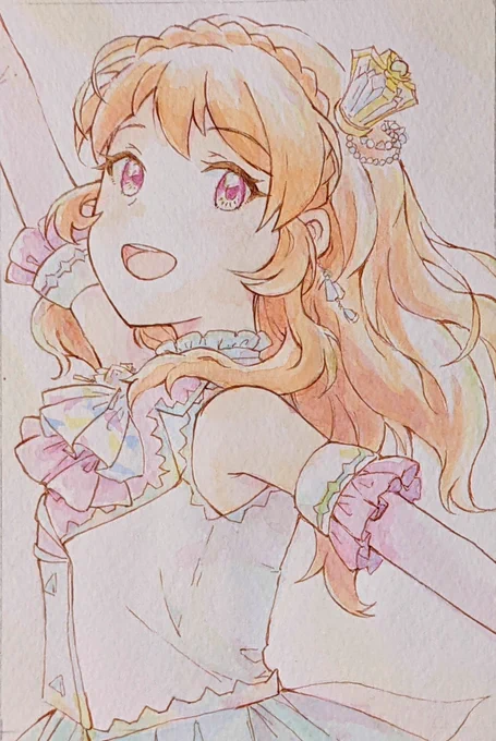 返礼絵Part2のあかりちゃん 完成しました