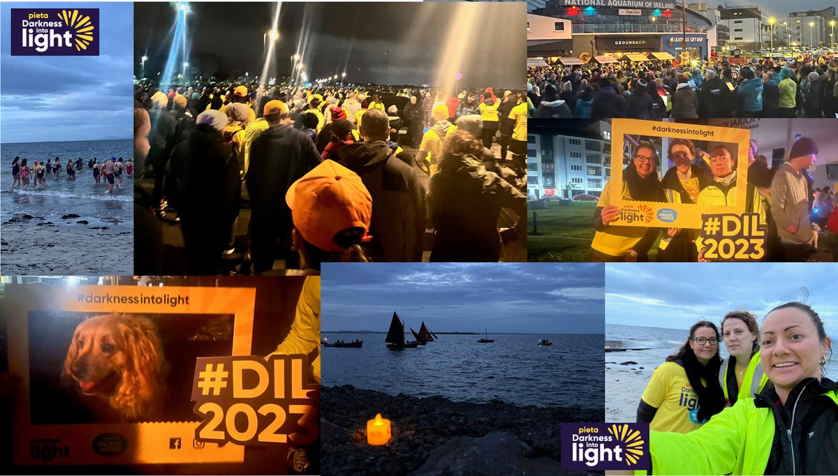 #Salthill #DarknessIntoLight #DarknessIntoLight2023 #DIL2023 #SwimIntoDawn @PietaHouse @dil_galway & did I mention @IGNITEGospel 👏🏽👏🏽👏🏽
#Pieta
#BrighterTogether
#Hope
#SuicidePrevention 
@GalwayAquarium
@GroundAndCo  
#MentalHealth
#Helpline 1800247247 or text HELP to 51444