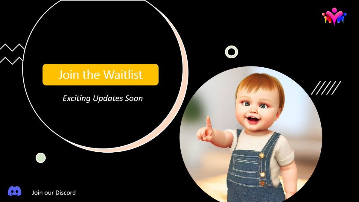 MaAvatarmeta's tweet photo. Join the waitlist for MaAvatar! 🚀👶💻 Don't miss out on the adventurous journey of raising your own virtual baby in the #metaverse. 🤩🎮🌟
Discord Link: https://t.co/VDKupJhAmu
.
.
#MaAvatar #VirtualParenting #ParentingGames #ParentingSimulator #VirtualFamily #VirtualKids https://t.co/i4v8qICRTF