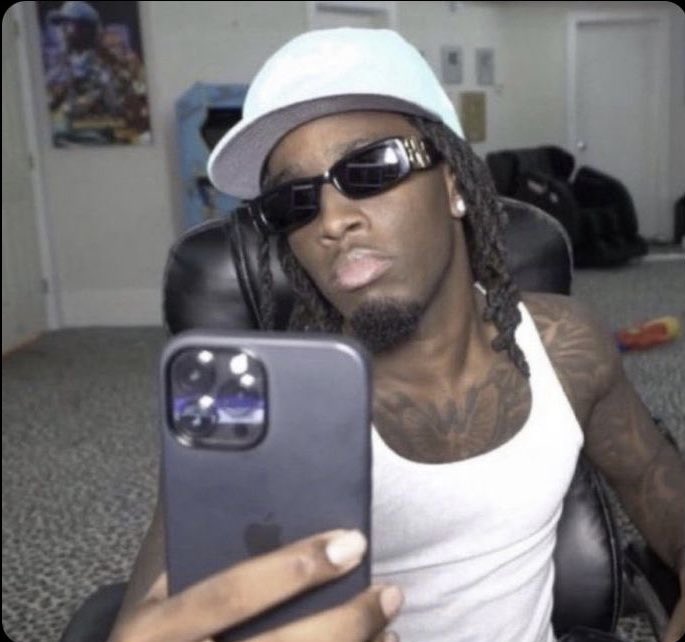 me answering the phone after i get my hair done