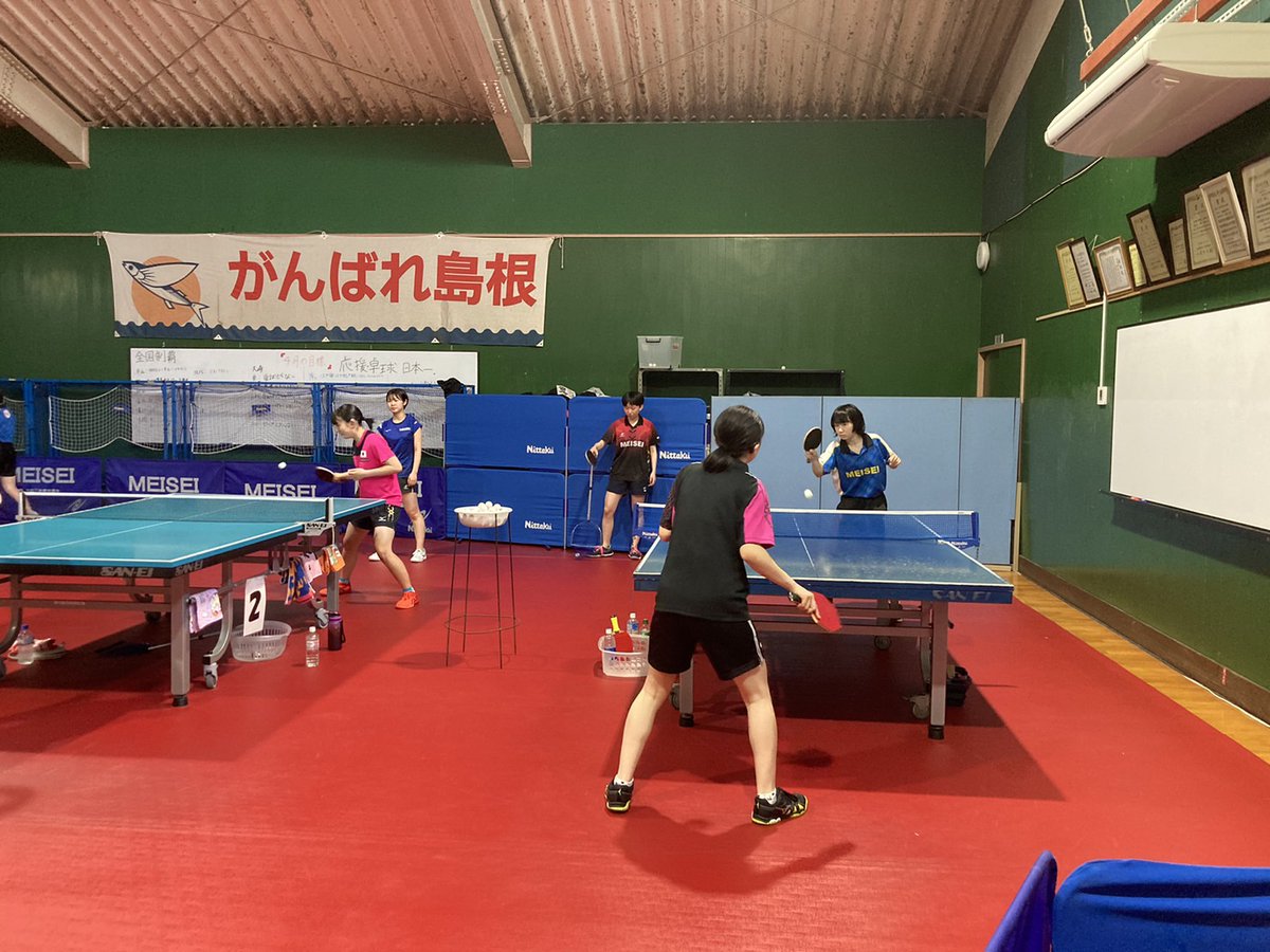 JDTTA_1995's tweet photo. 強化合宿4日目です！
ユース女子は明誠高校、シニア男子とユース男子は新潟大学と合同練習、シニア女子は新潟医療福祉大学と修文学院高校と合同練習を行っています！ https://t.co/7mCowzur8Z