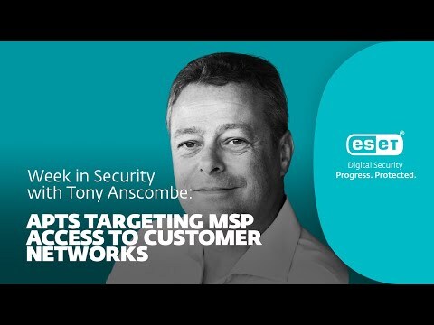 CyberGuardC's tweet photo. APTs target MSP access to customer networks – Week in security with Tony Anscombe 
The recent compromise of the networks of several companies via the abuse of a remote access tool used by MSPs exemplifies why state-aligned threat actors should be on the radars of IT service … https://t.co/fkJrF4ns3J