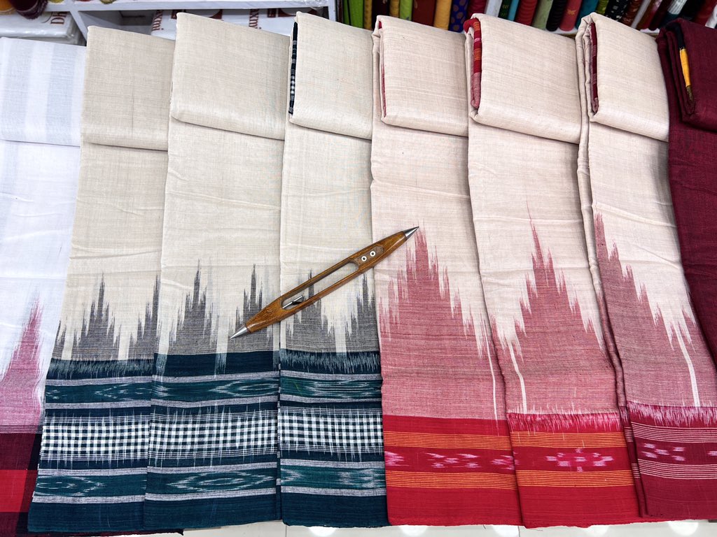 HandloomSaga's tweet photo. More collection of these precious handwoven wonders from odisha😍
Pure cotton temple border dhoti+ Angvastram set for men.

Contact us on WhatsApp: https://t.co/WSGfcjHcoD

#odishahandloom #dhoti #handloomsaga #Mensfashion #rathyatra https://t.co/EF4X3wLKDd