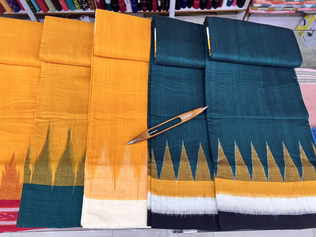 HandloomSaga's tweet photo. More collection of these precious handwoven wonders from odisha😍
Pure cotton temple border dhoti+ Angvastram set for men.

Contact us on WhatsApp: https://t.co/WSGfcjHcoD

#odishahandloom #dhoti #handloomsaga #Mensfashion #rathyatra https://t.co/EF4X3wLKDd