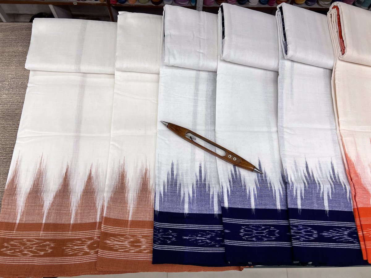 HandloomSaga's tweet photo. Pure cotton temple border #handloom dhoti chaddar #joda set for men. Authentic Odisha Handloom product for men by @HandloomSaga 
To order or for information: Contact us on WhatsApp https://t.co/WSGfcjHcoD https://t.co/DpdfoudncX