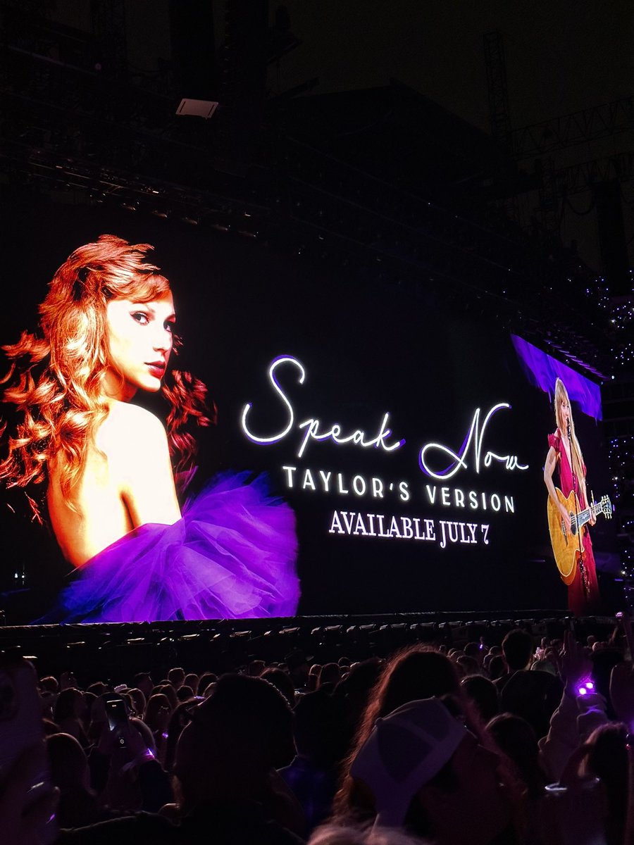 twsinclair's tweet photo. SPEAK NOW TAYLOR VERSION JULY 7th!!!! https://t.co/cU9FqE2GdD