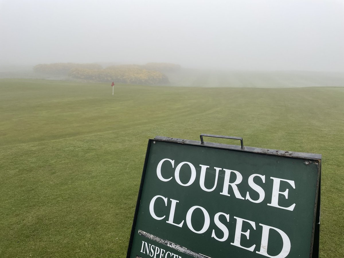 Pea Soup! Both courses are currently closed due to Fog