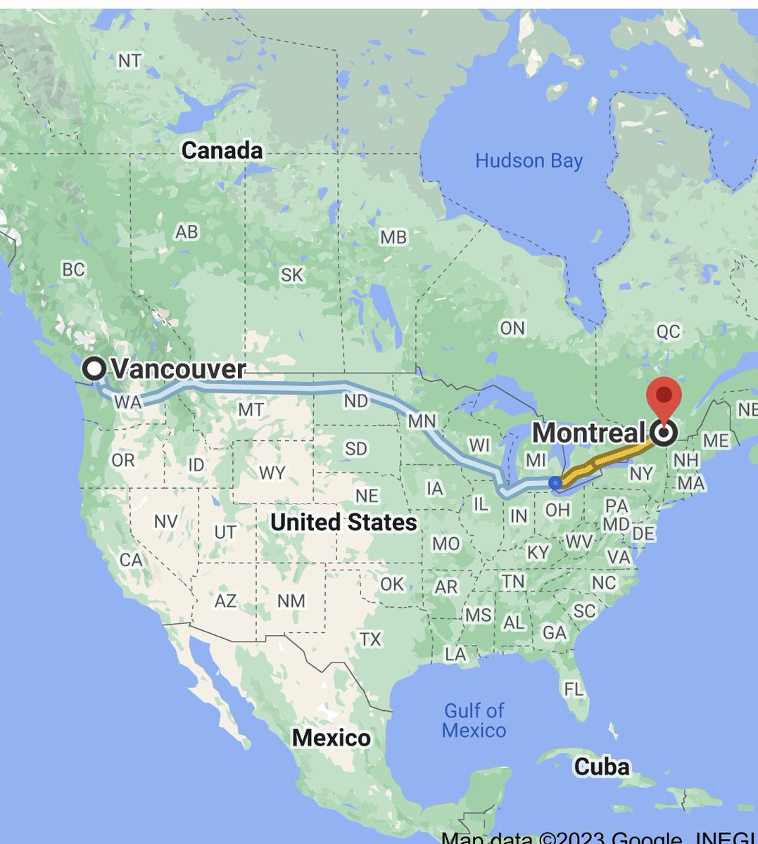 defendukraini's tweet photo. WOW - WE'RE EXCITED!
Today May 5 our 5th container
#ProjectEaster:
Nets, clothing, stretchers+++
Arrived by rail in Montreal
Left Vancouver April 25
ETA Warsaw June 13
Then Kyiv - Kharkiv
Big Orange here
was our 1st baby
Leaving Vancouver last June!:
#ProjectHawkeye
#Bakhmut https://t.co/t0yEurnHDV