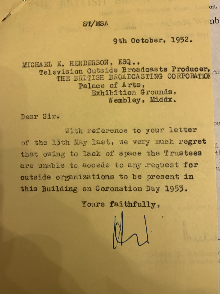 MCHW's tweet photo. It's #Coronation Day! 70 yrs ago no media organisation was allowed on our roof - today we expect a global audience of billions to watch as media organisations from around the world broadcast from our roof... https://t.co/4pNZ2dsIg5