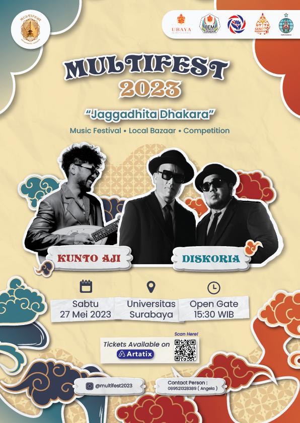 xtrxciaaa's tweet photo. @KuntoAjiW 🎫 Ticket available at
https://t.co/8C2f9Rh730

🗓 27 Mei 2023 (open gate 15.30 WIB)
📍 Kampus Tenggilis Universitas Surabaya

More information:

Instagram @multifest2023
https://t.co/Lx95qA4HF5

089521328389 (Angela) https://t.co/mR6MGigwJF