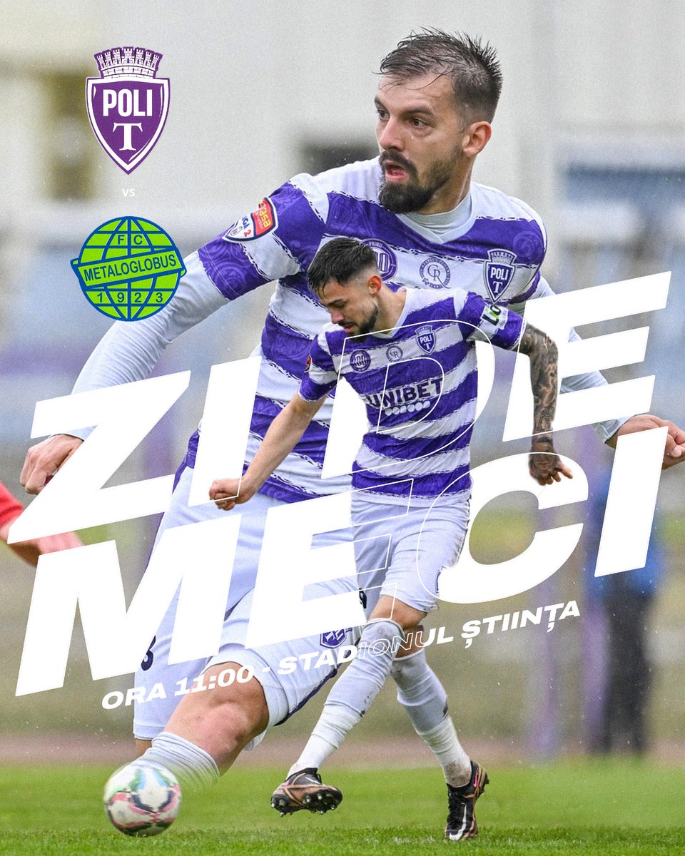 PolitehnicaT's tweet photo. 🕚 Game Day!
🔚 The last representation of the season is best to be watched on "Ştiința". You'll find some nice surprises on the Poli Fan Corner, as you enter the venue.
📺 If out of town, check @PolitehnicaT YouTube Channel for the live streaming!

#str8forward #adifferentclub https://t.co/AHNo0wdRLW