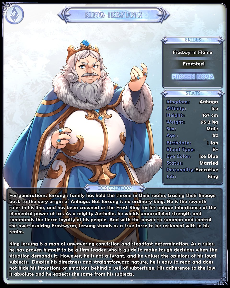 FeorhLegends's tweet photo. Not just a king but a warrior as well, Iersung is the first of his name to inherit the power of ice and command the renown Frostwyrm.  👏

👇 Read webcomic here!
https://t.co/2sKzww3HGI
👇 Info on our game!
https://t.co/vUxf72WR6n
👇 Join our Discord
https://t.co/S0Zzpi8BVO

#feorhlegends #shonen #manhwa #webtoon #webtooncanvas #tapas #comic #comicart #manga #voyceme #webcomic #webcomics