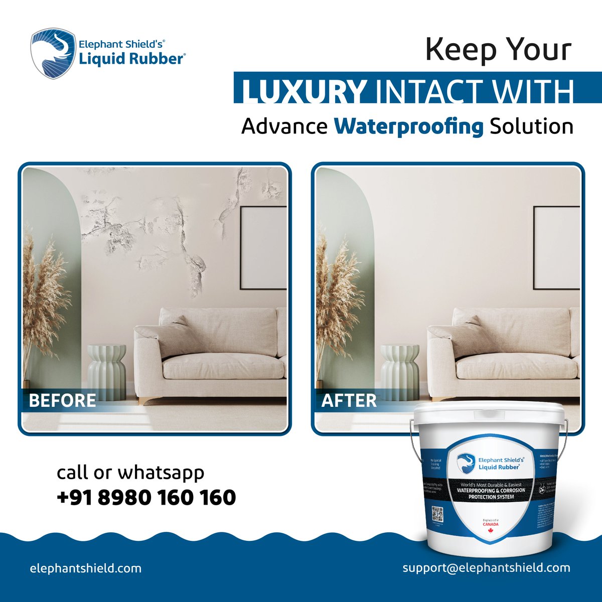 Liquid_Rubber_'s tweet photo. Don't let #waterdamage ruin your investment.
Choose our #advancedwaterproofingsolution which will give you a mental peace from all water #dampness worries.

👉Contact on WhatsApp: https://t.co/lthDiwlaeV
🛒Buy Now: https://t.co/yl4LWEloaw
🌐Visit us: https://t.co/7Ms4HNmmNO https://t.co/vOQeeyvjlX