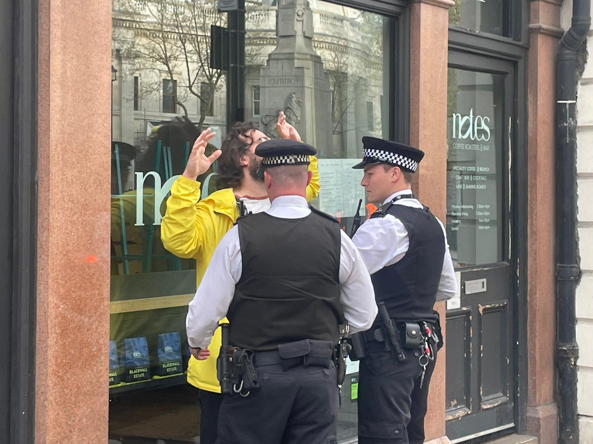 Outrageous scenes of cops arresting anti-monarchy protestors and stealing their placards So we are not allowed to show public opposition to a bloke being crowned head of state for having been born into unimaginable wealth while ppl line up at food banks and schools fall apart