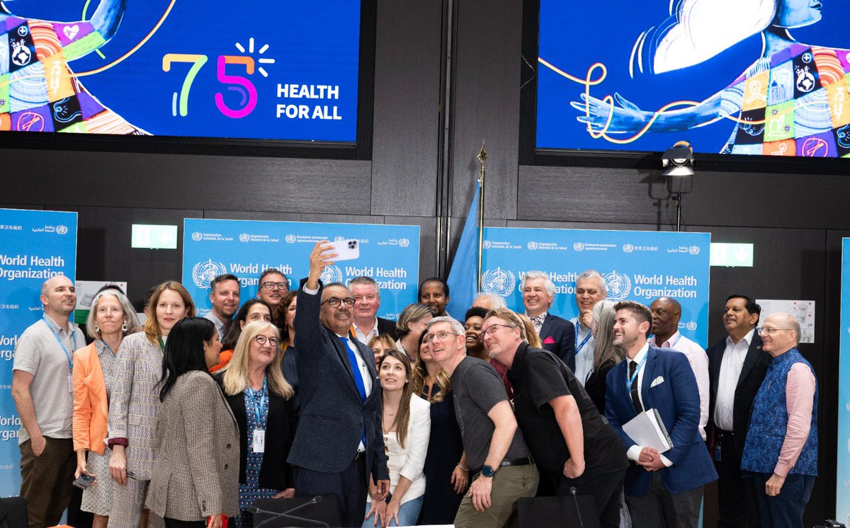 Thank you to the incredible people who I have the privilege to call my colleagues. For more than three years, the people of @WHO have laboured day and night, under intense pressure and intense scrutiny to help countries bring #COVID19 under control. 

I’m immensely #ProudToBeWHO.