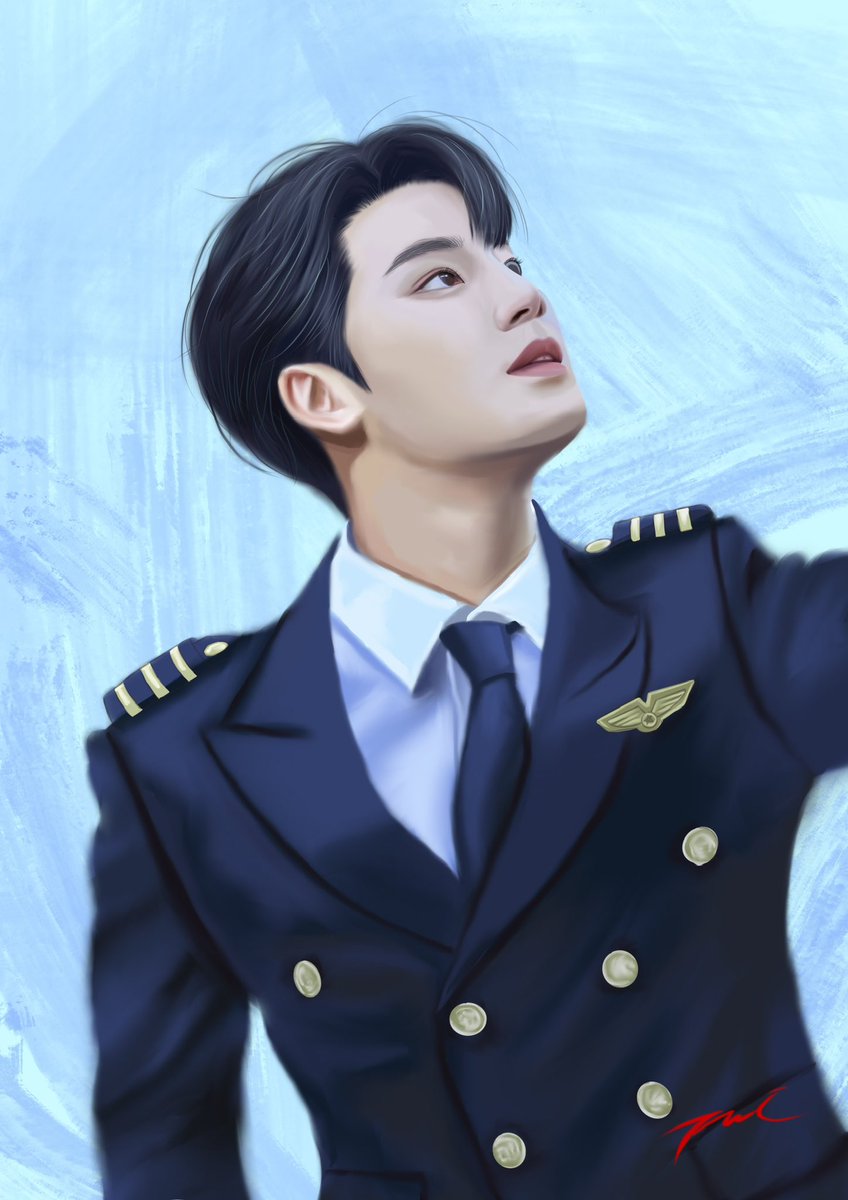 dot_dot_jae's tweet photo. 김민규 제복 최고...🩵
#세븐틴 #손오공 #캐럿 #트친소 #RT #Procreate #커미션_홍보 https://t.co/qk07loLpNw