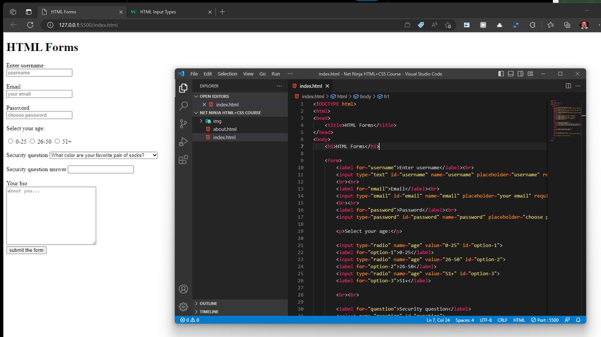 brenntro's tweet image. Eyyy. First time running through HTML for real! Super gratifying even as basic as it is😊
As happy as I am with my current portfolio made with Webflow, I still never got that gratification that it came from *my* hands.
#CodeNewbie #LearnToCode #FirstTimeCoder