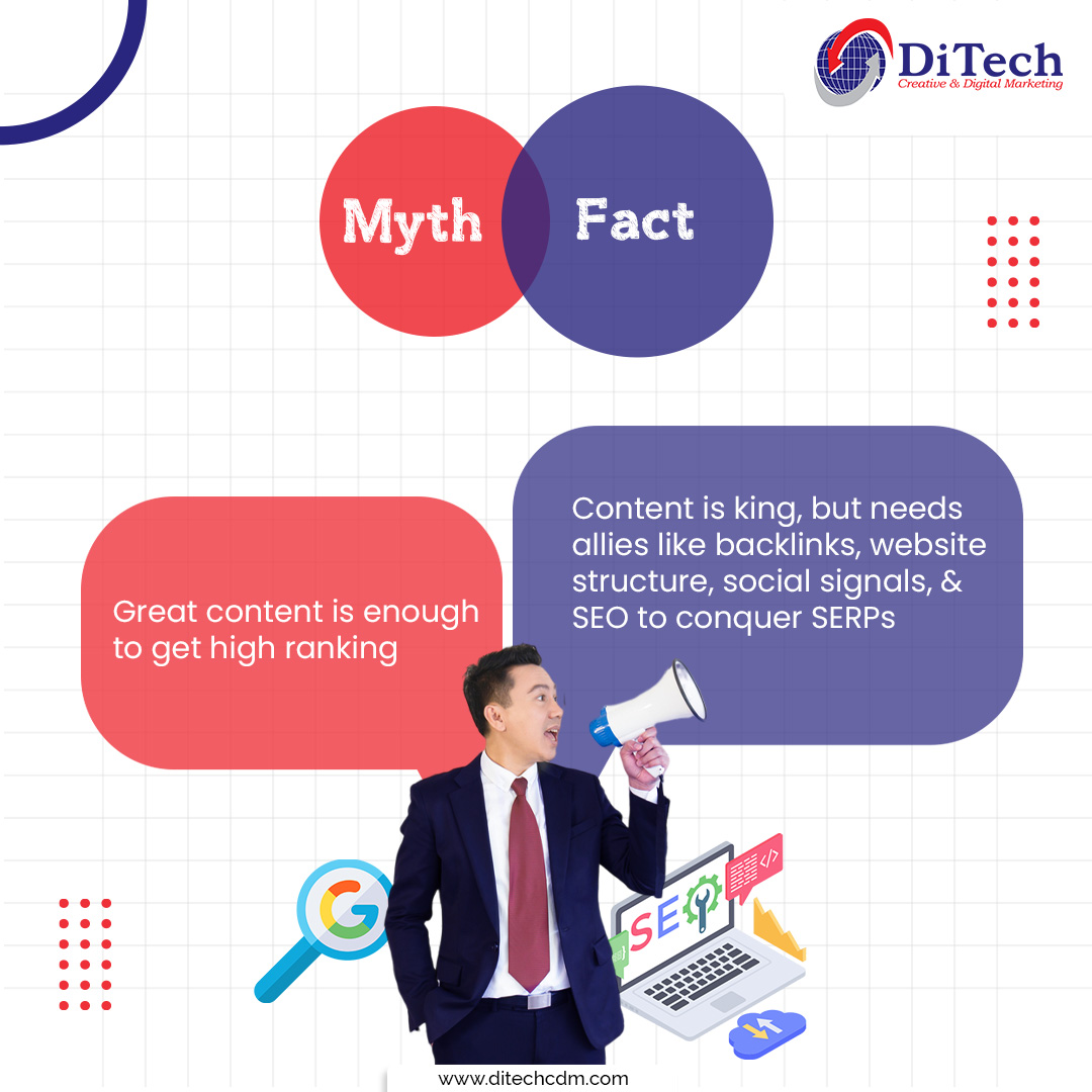SEO can be a complex area with numerous falsehood &amp;misunderstanding associated with it. Let's debunk several prevalent misconceptions &amp; distinguish the facts from the fiction regarding SEO.
To know more check our blog: bit.ly/3pd1fRK
Contact us: bit.ly/42yK77z