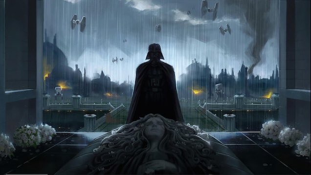 Thinking Padme died of sadness Listening to the sound of Padme's heart beat  stop as Vader takes his first breath - iFunny Brazil