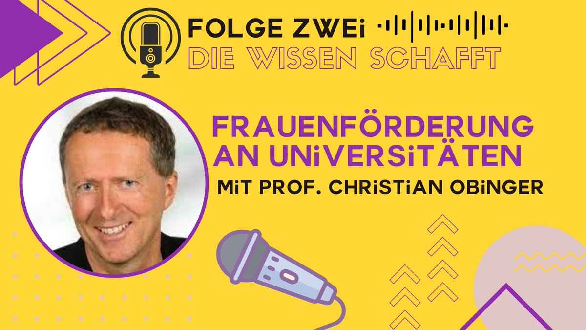 ZajcCharlotte's tweet photo. Muss man Frauen überhaupt auf allen Karrierestufen fördern? Darum geht es in der zweiten Podcastfolge mit Christian Obinger von der @BOKUvienna Link in Bio! #wisskomm #wissenschaftspodcasts https://t.co/5dyGQ3OLc5