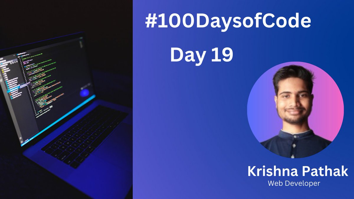 KanhaPathak99's tweet photo. Day 19 of #100Daysofcode Challenge!

Today I've learned about:
✔ React Components
✔ React Usestate
✔ React Hooks (Specially useEffect)
✔ Props in React
✔ also about Api's https://t.co/JdlvkvUP64