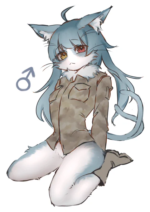 #御前崎分屯基地 #おまねこ  おまねこくん好きすぎて勢いで描いちったな!!!!!176cmオス