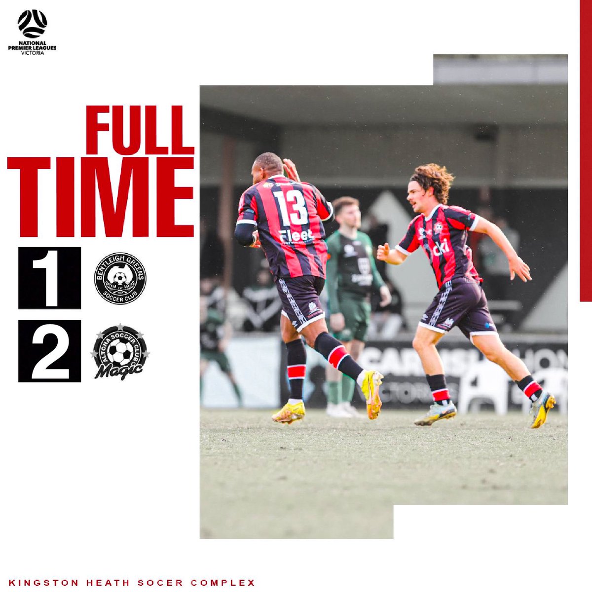 AltonaMagicSC's tweet photo. 𝗙𝗨𝗟𝗟-𝗧𝗜𝗠𝗘 

Two great goals from Tommy Semmy &amp; Cian Cuba give us the 3 points at Kingston Heath!

Let’s go MAGIC!!!

♥️🖤♥️

📸 @image.mp 

#AltonaMagic #Vardar #AustraliaCup https://t.co/jjUWCvWyKW