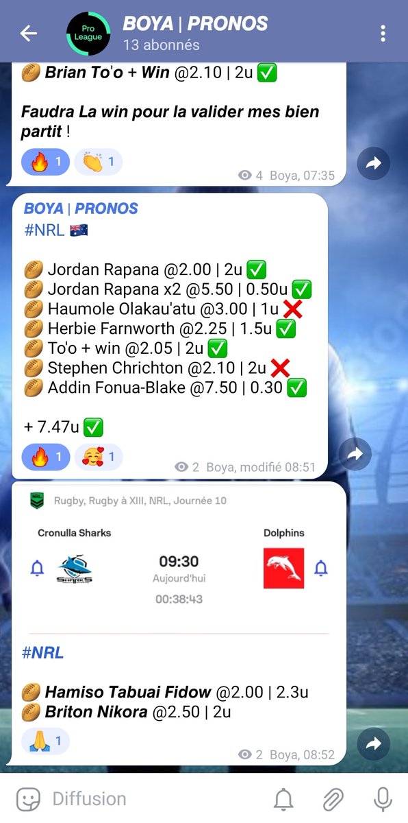 Boya | Pronos tweet media