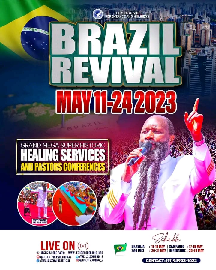 adhiambo_mercia's tweet photo. SUPER GRAND MEGA REVIVAL HEALING SERVICE COMING TO THE NATION OF BRASIL
#MegaEndTimeRevival https://t.co/Ef9MECvcCb