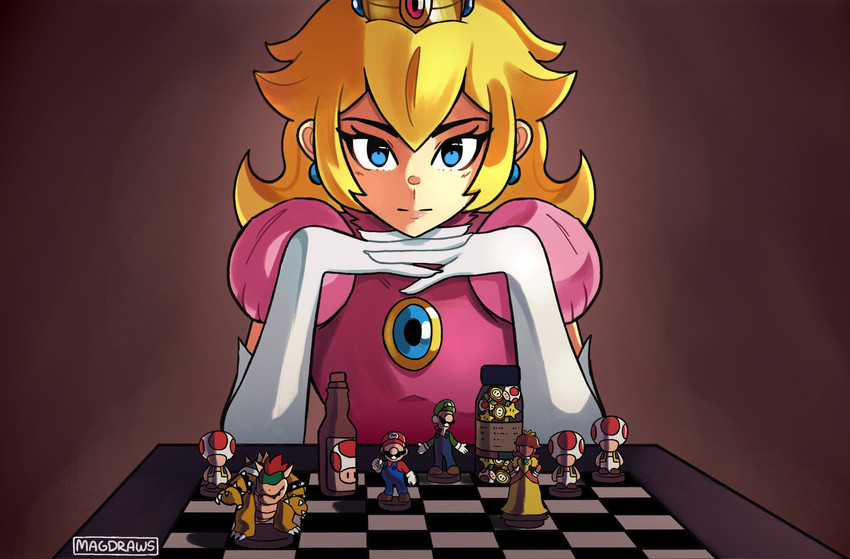 TGVCinemas's tweet photo. Princess Peach but make it #QueenGambit style! https://t.co/i9elu6YAgD