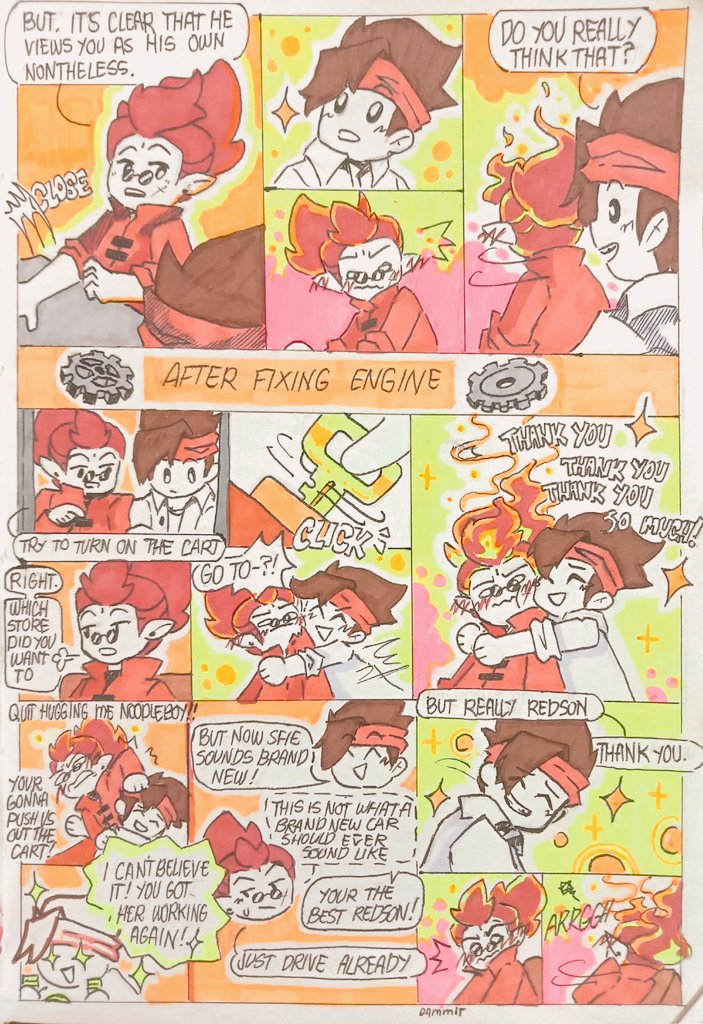 ME: how many time should I make Redson blush?
ALSO ME: yes👌✨
fanfic by:<a href="/pittdpeaches/">pittedpeaches</a>
  #spicynoodleshipping #spicynoodles #LEGOMonkieKid