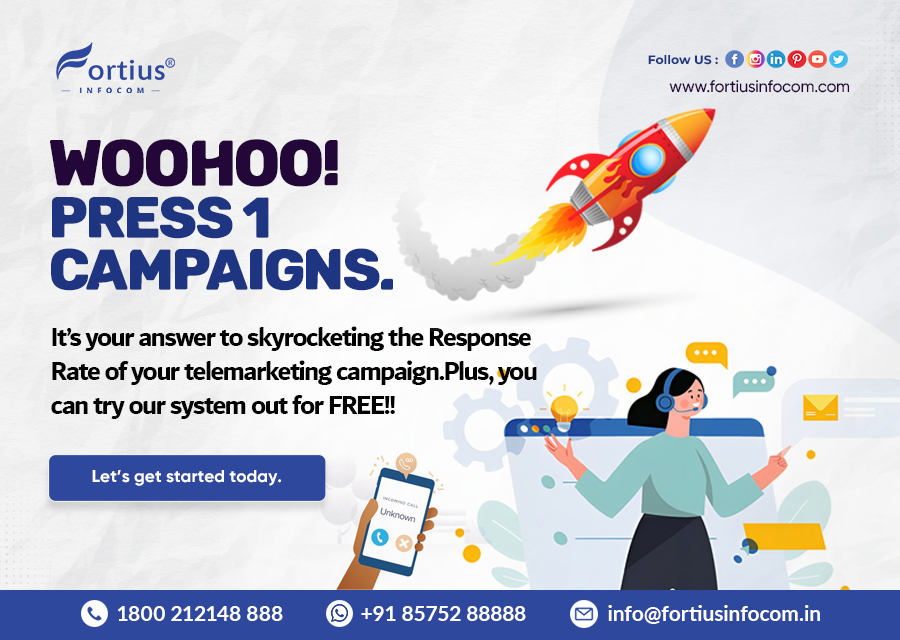 fortiusinfocom's tweet photo. 🎆Try out Press 1's telemarketing solution for FREE, and watch your response rate soar! 🚀 Let's get started today and take your campaigns to the next level! 🙌  #press1 #1press #press1voicecall #1prressvoicecall #voicecallmarketing #marketing

https://t.co/YsWUh2FFP6 https://t.co/J88EaycKeI