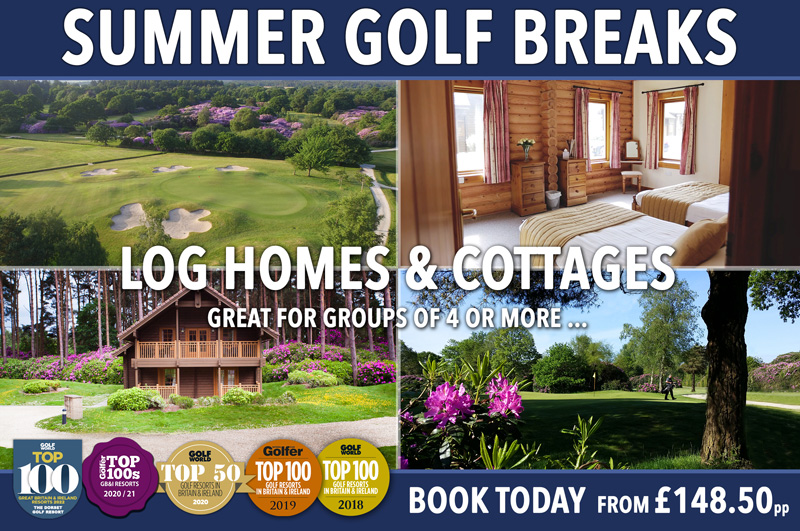 Stay &amp; Play From £148.50pp - Log Home Summer Golf Breaks⛳ - mailchi.mp/dorsetgolfreso…